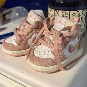 Kids Pink and White Sneakers